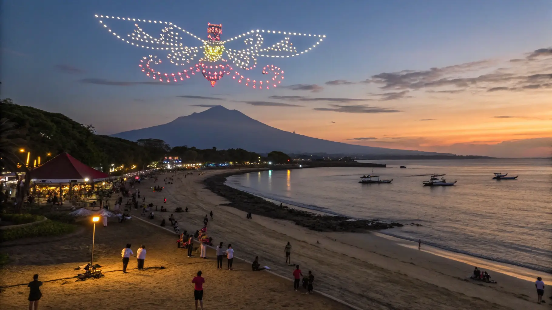 Beach Clubs Drone Show Bali